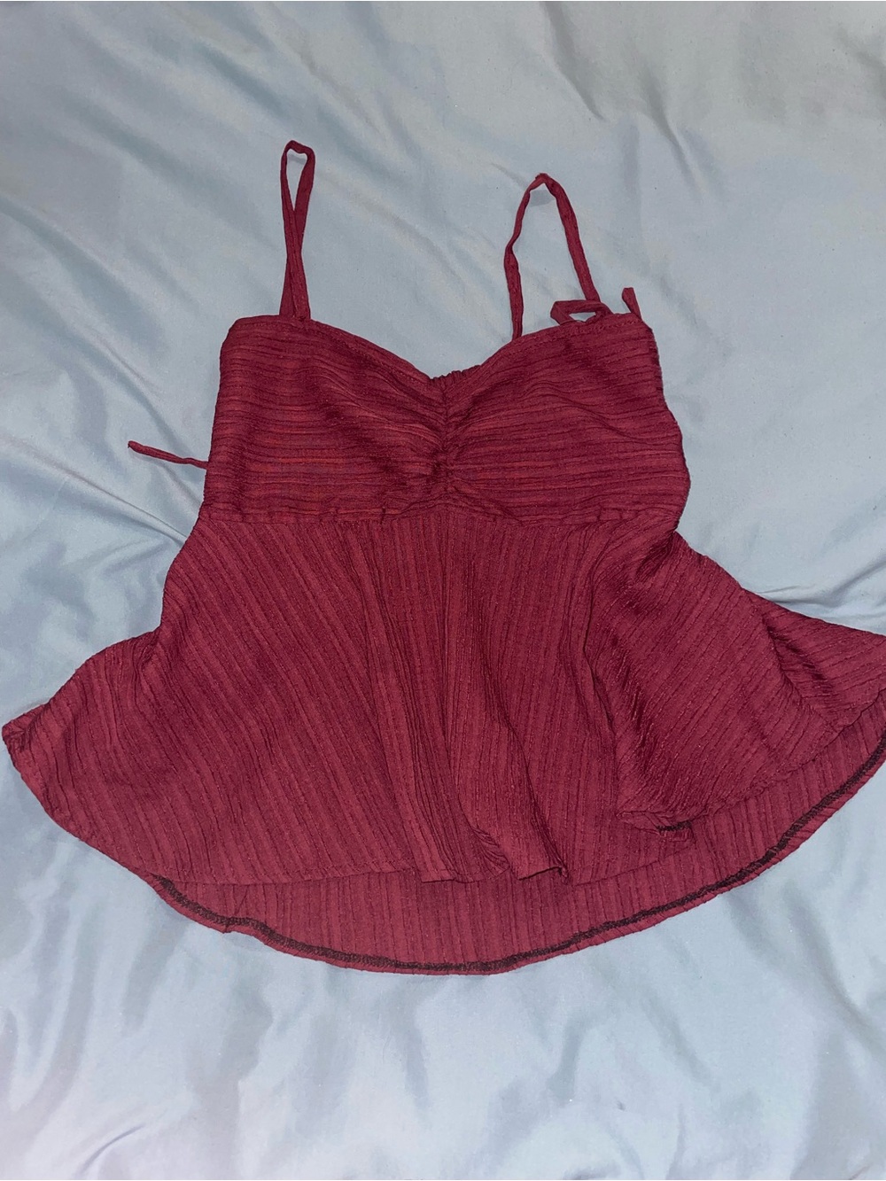 Red Wine Tie Cami Top